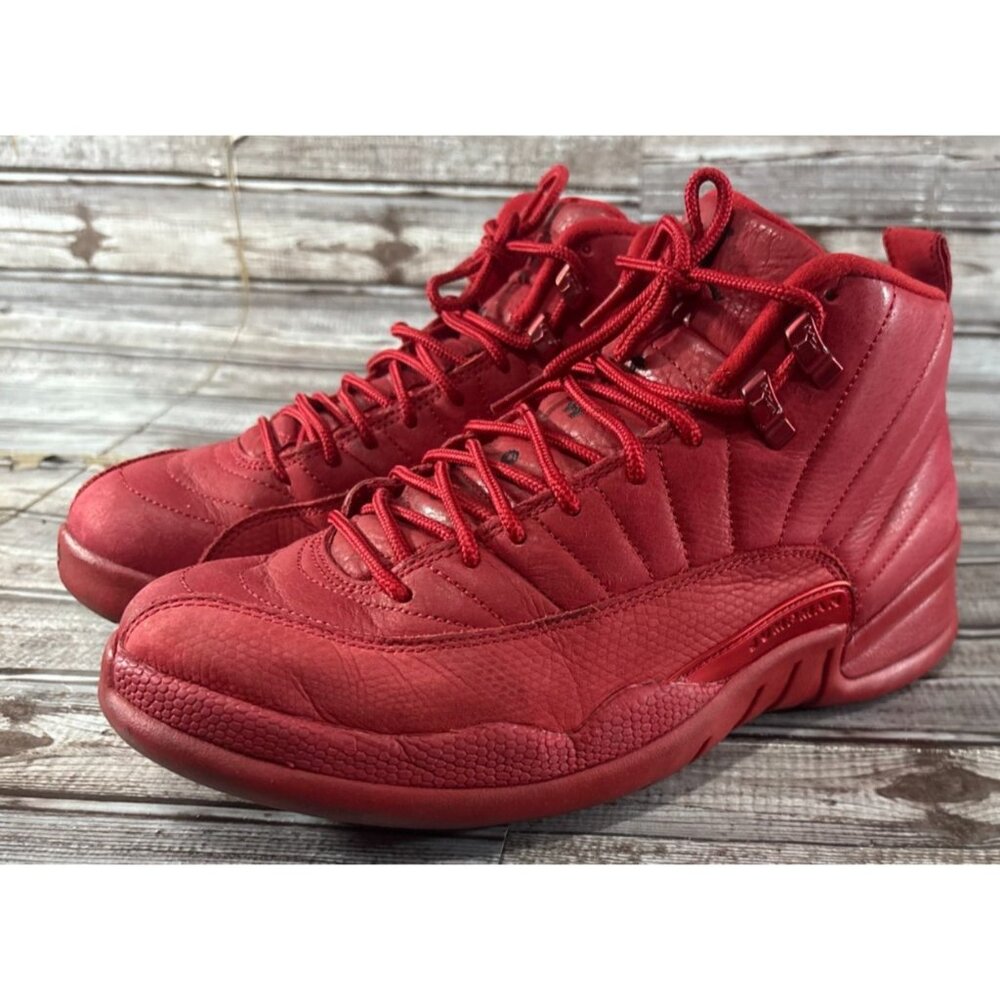 Nike Air Jordan 12 Retro Gym Red 2018 Triple Red Black XII 130690-601 Size 9